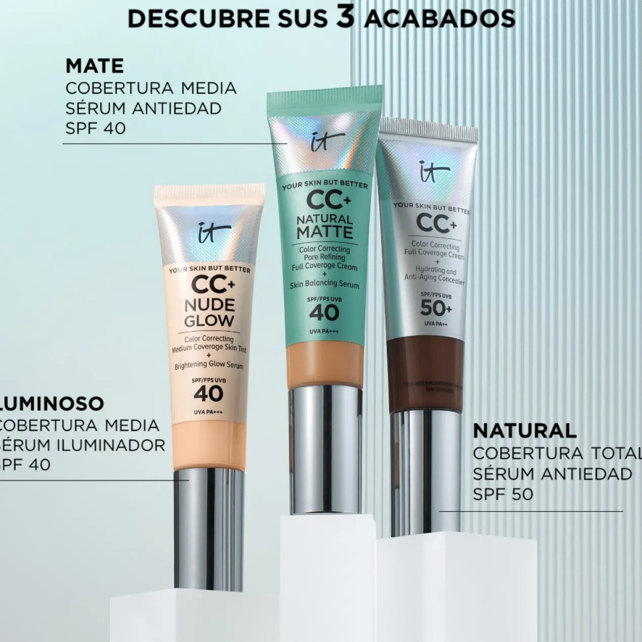 CC+ Natural Matte SPF 40 Base de Maquillaje Matificante Control de Brillo