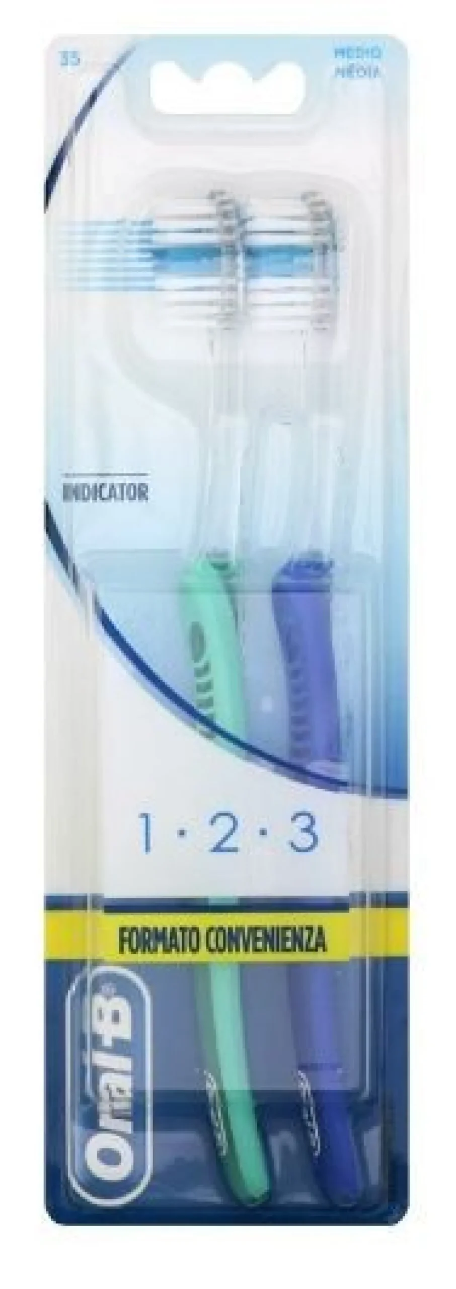 Cepillo de Dientes 1.2.3 Fresh Medium