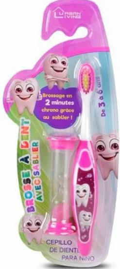 Cepillo de Dientes Infantil + Reloj de Arena