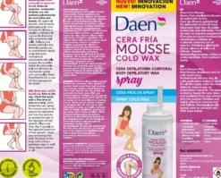 Cera Fría Mousse Cold Wax Cera Depilatoria Corporal Spray
