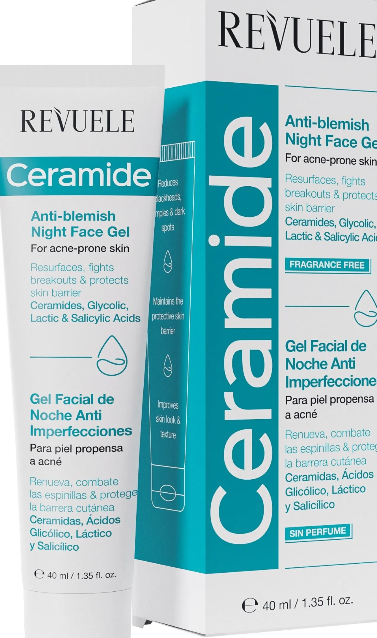 Ceramide Gel Facial de Noche Anti Imperfecciones