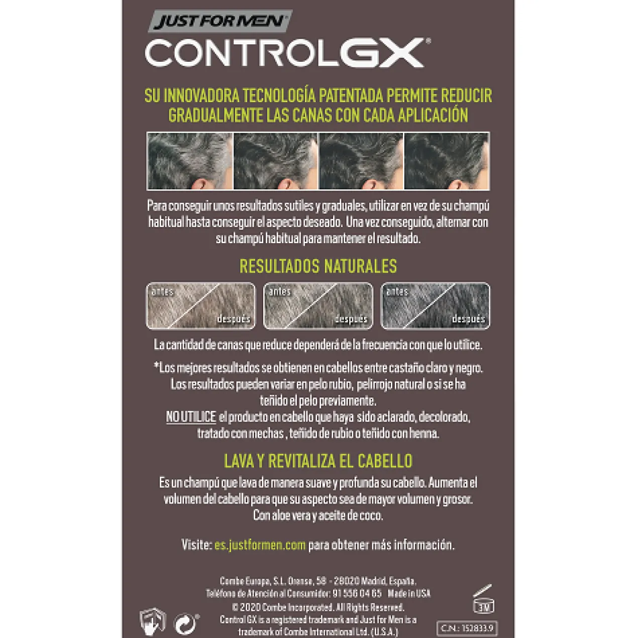 Champú Control GX Reductor de Canas