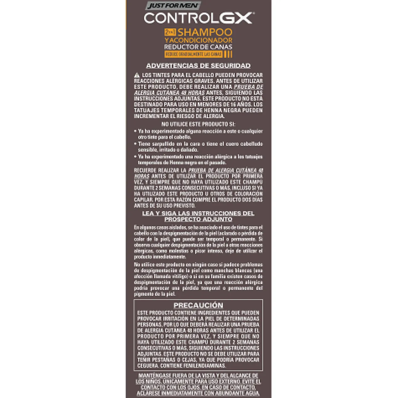 Champú Control GX y Acondicionador 2 en 1