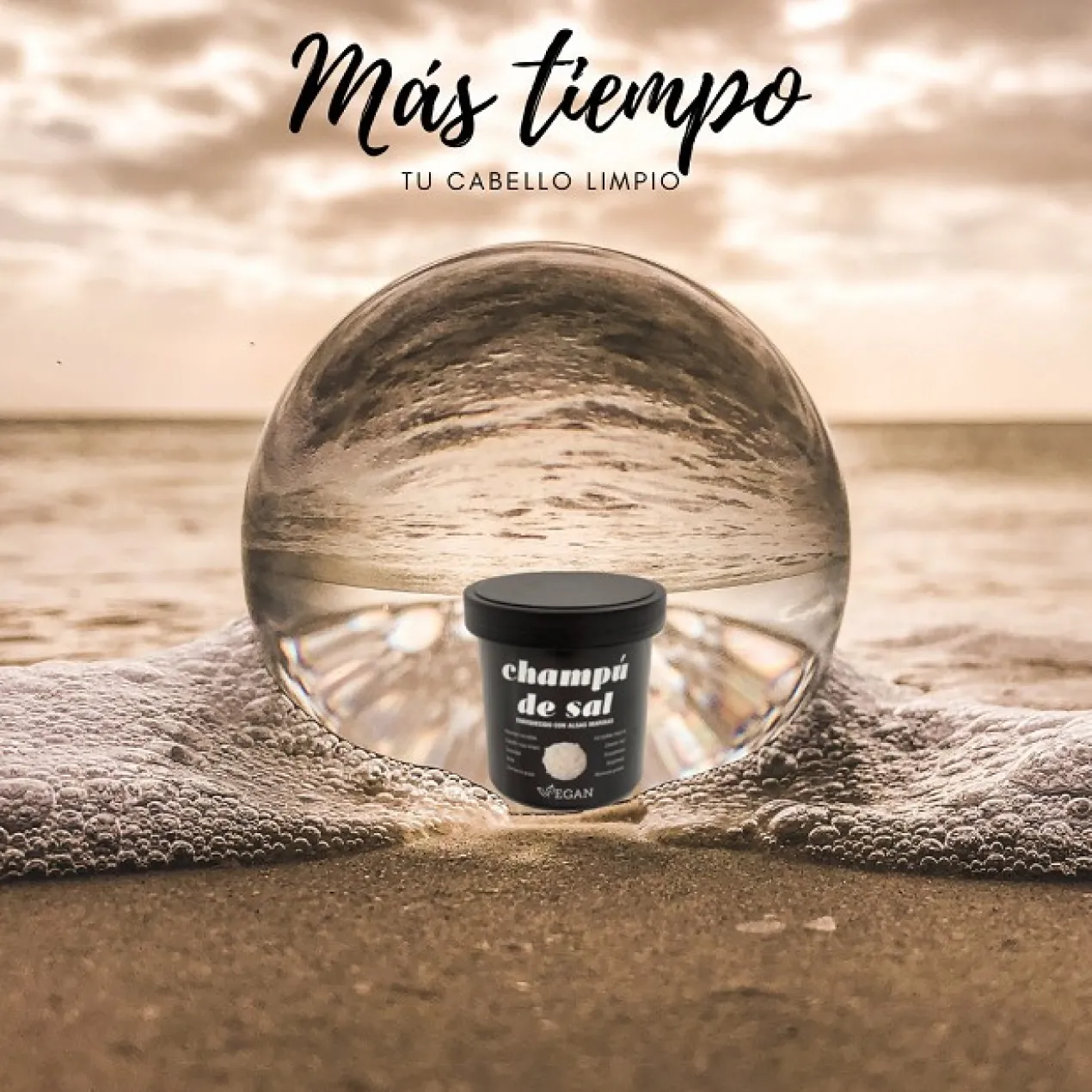 Champú de Sal con Algas Marinas Cabello Graso