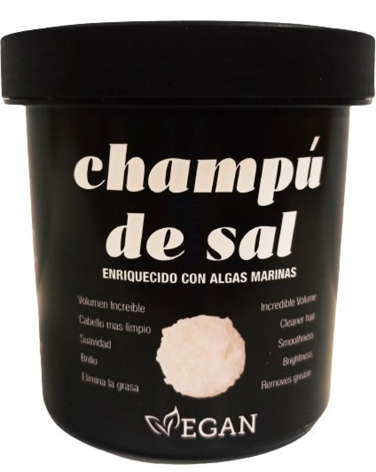 Champú de Sal con Algas Marinas Cabello Graso