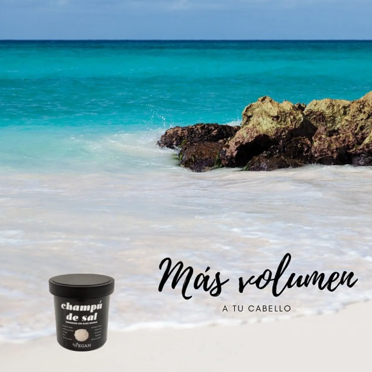 Champú de Sal con Algas Marinas Cabello Graso