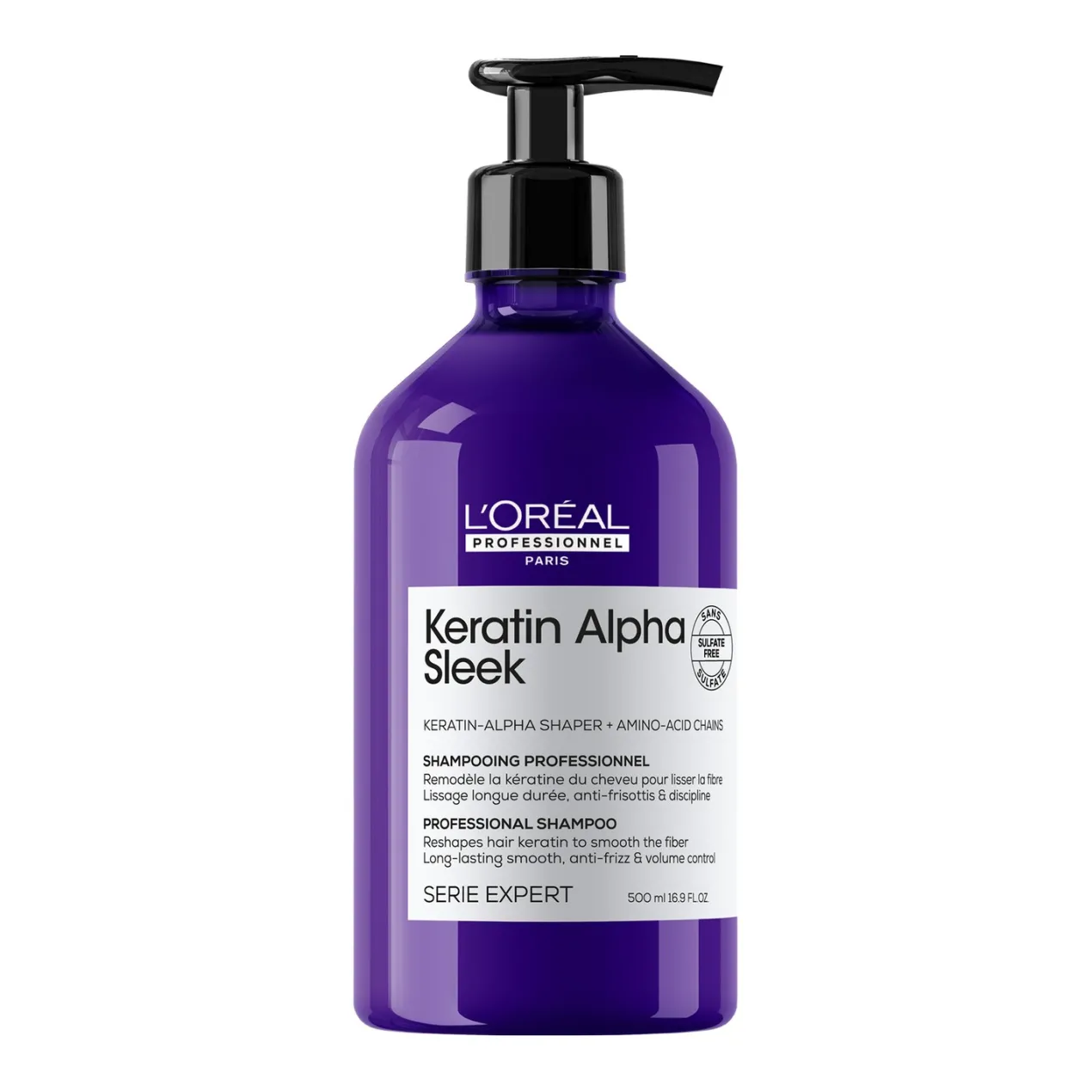 Champú profesional sin sulfatos Keratin Alpha Sleek