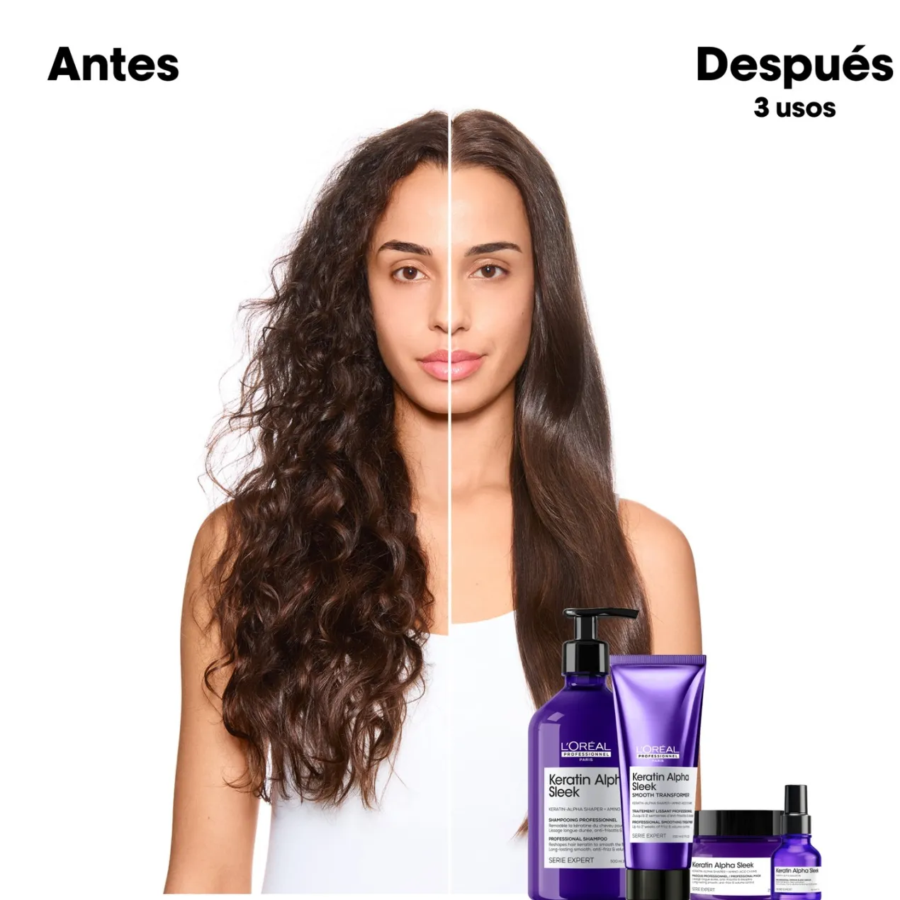 Champú profesional sin sulfatos Keratin Alpha Sleek