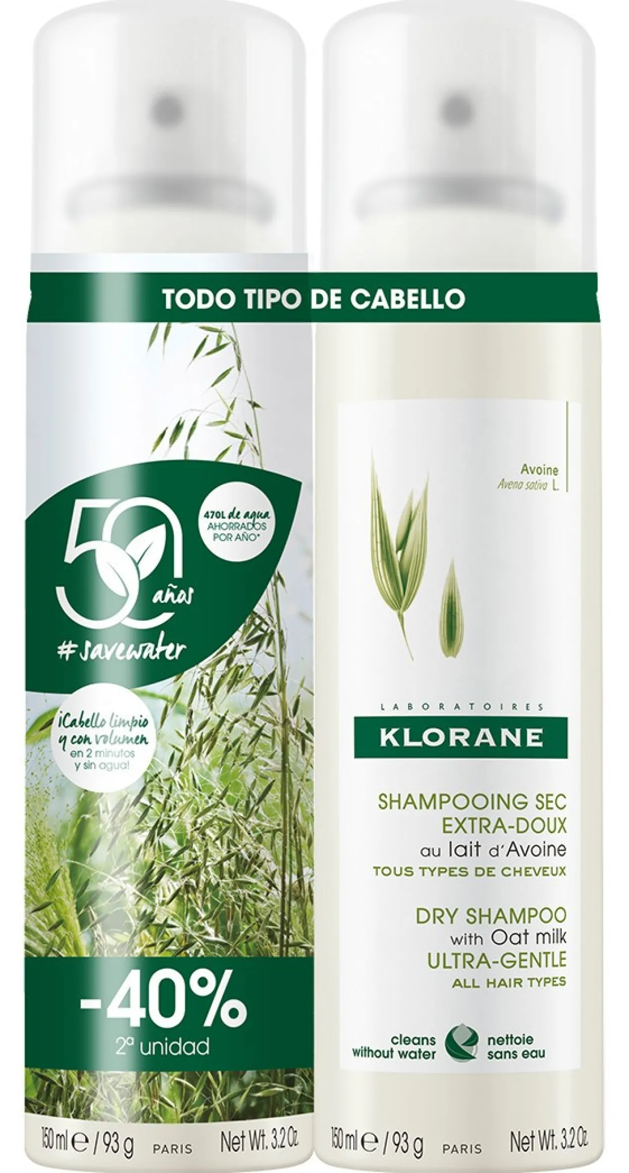 Champú Seco con Leche de Avena