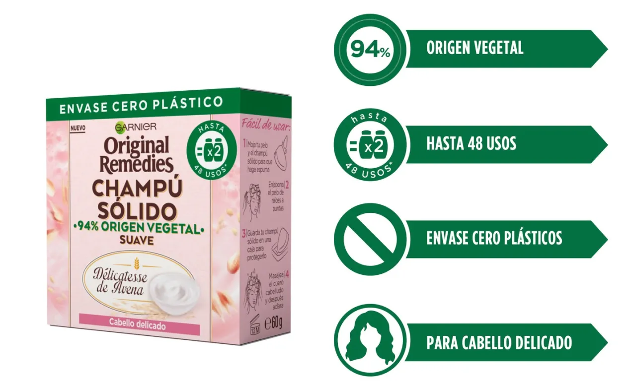 Champú Sólido Délicatesse Avena Cabello Delicado