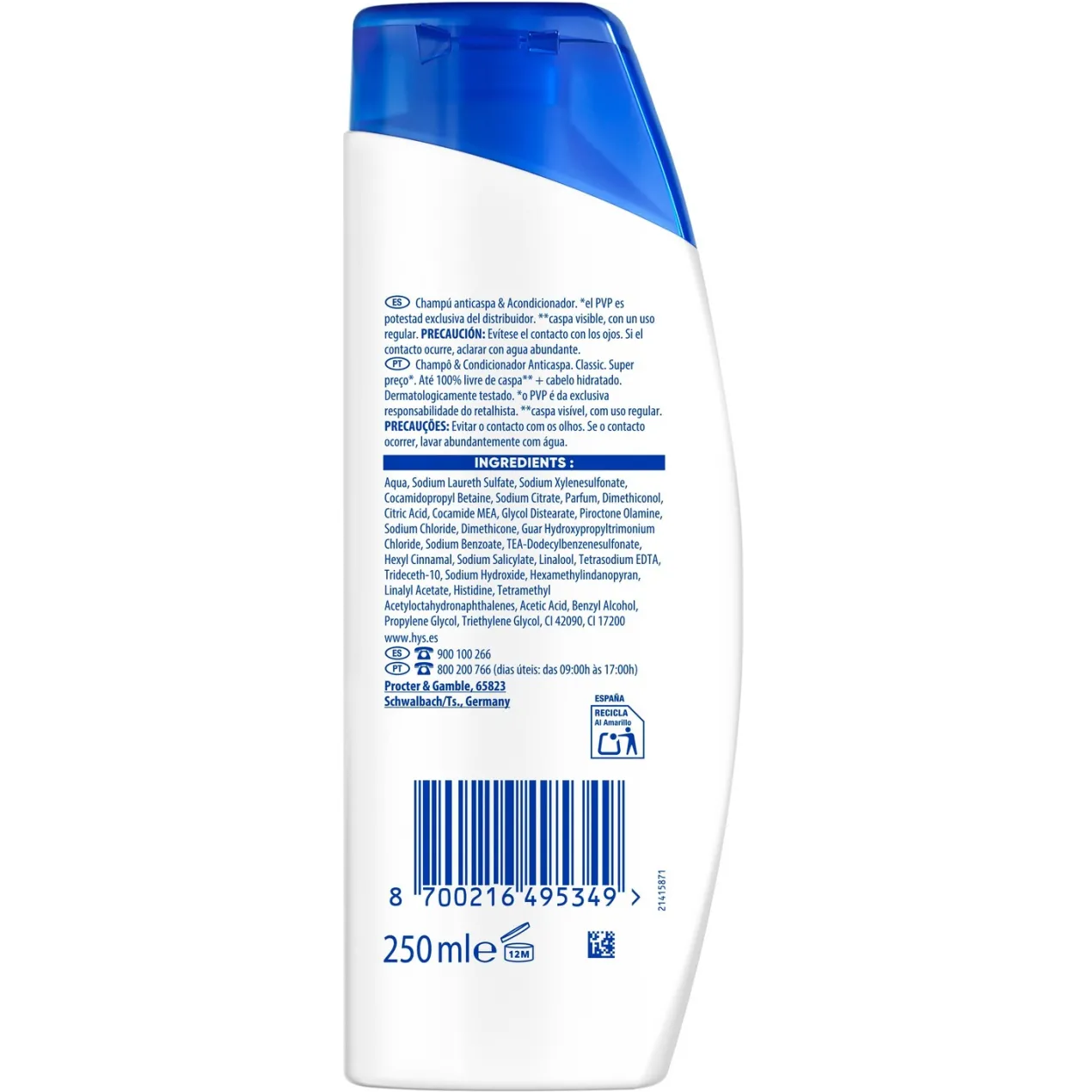 Champú y Acondicionador 2en1 Classic