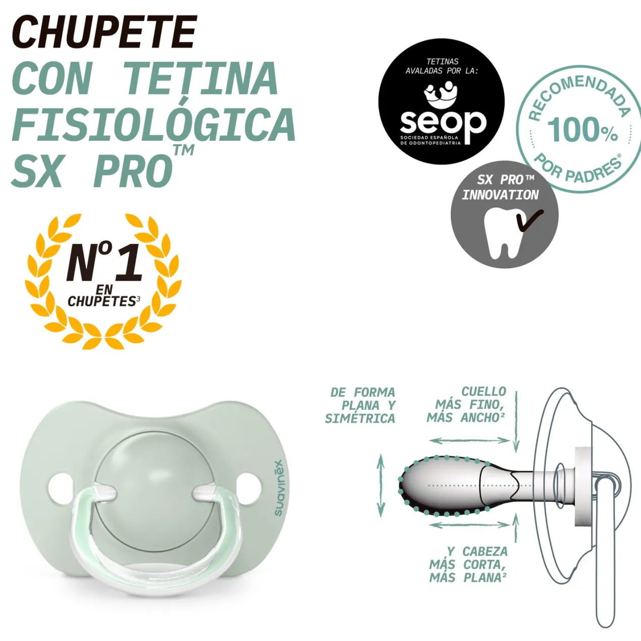 Chupete Fisiológico SX PRO 6-18 Meses