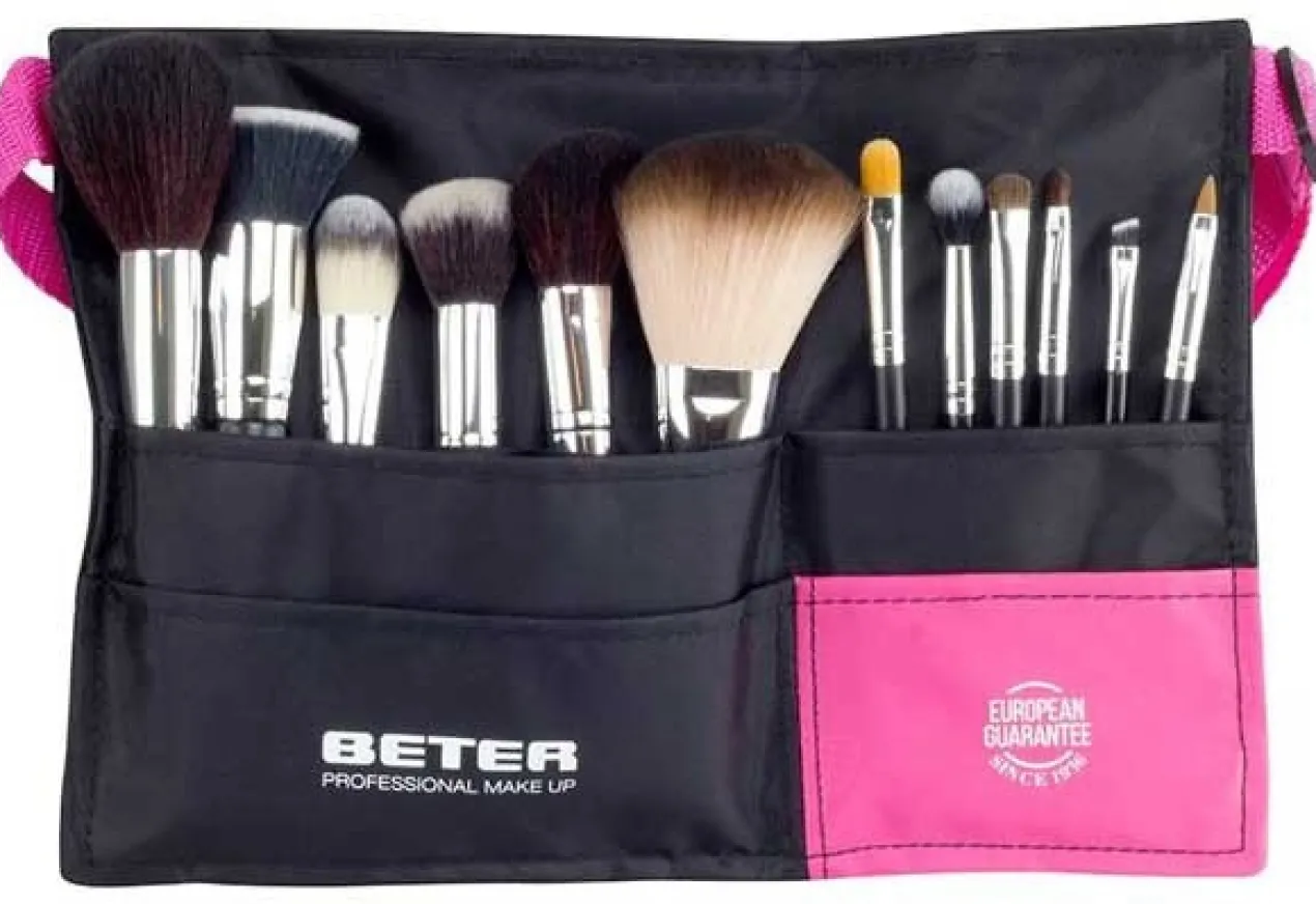 Cinturón Ajustable con 12 Brochas Professional Makeup