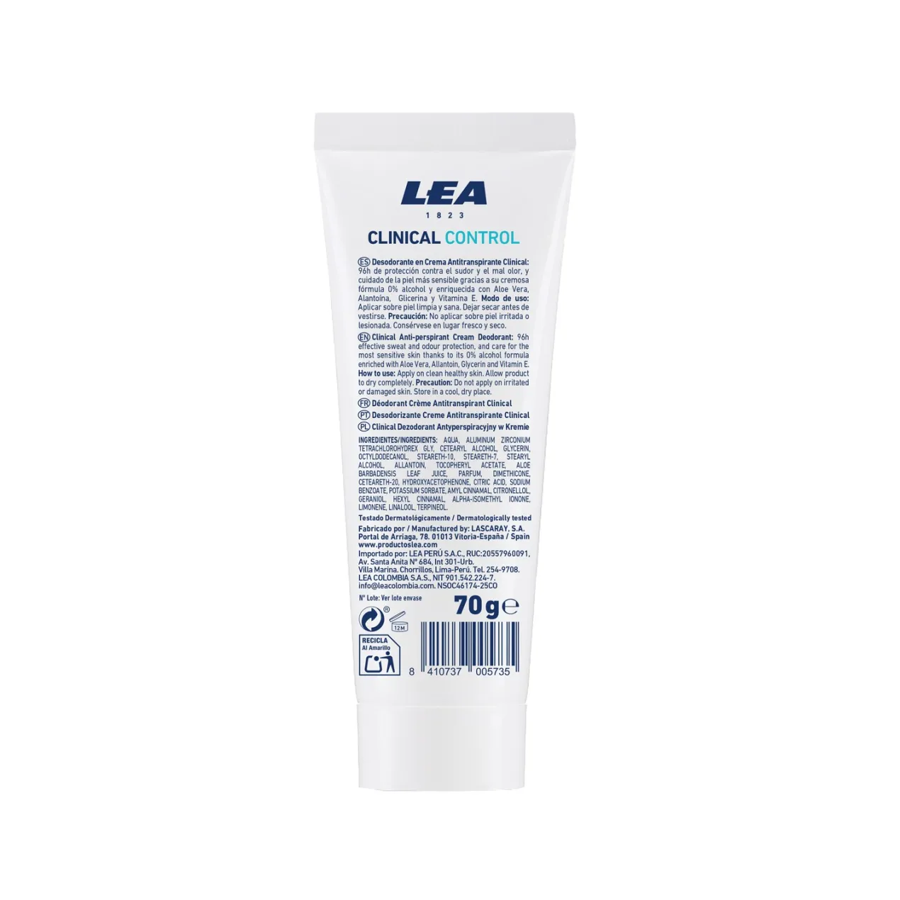 Clinical Control Desodorante en Crema Tubo