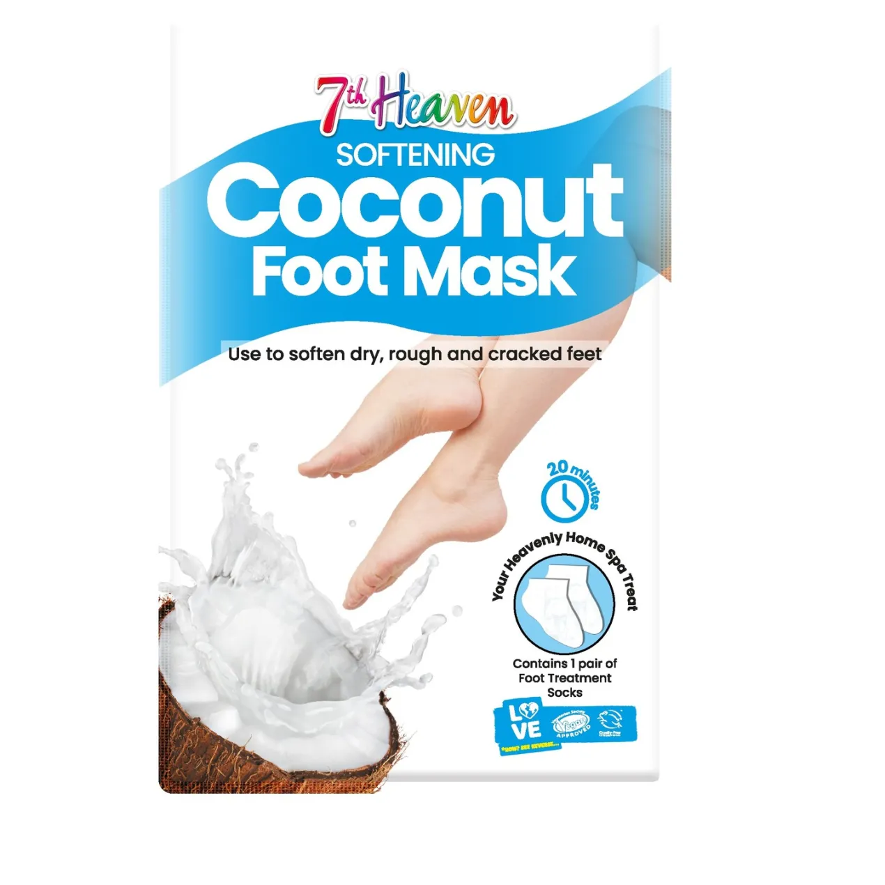 Coconut Foot Mask Mascarilla Suavizante para Pies