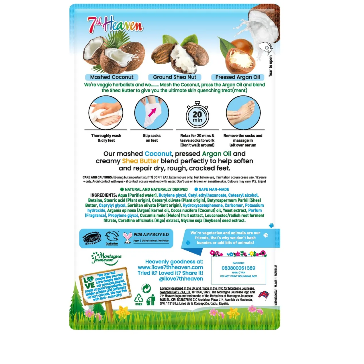 Coconut Foot Mask Mascarilla Suavizante para Pies