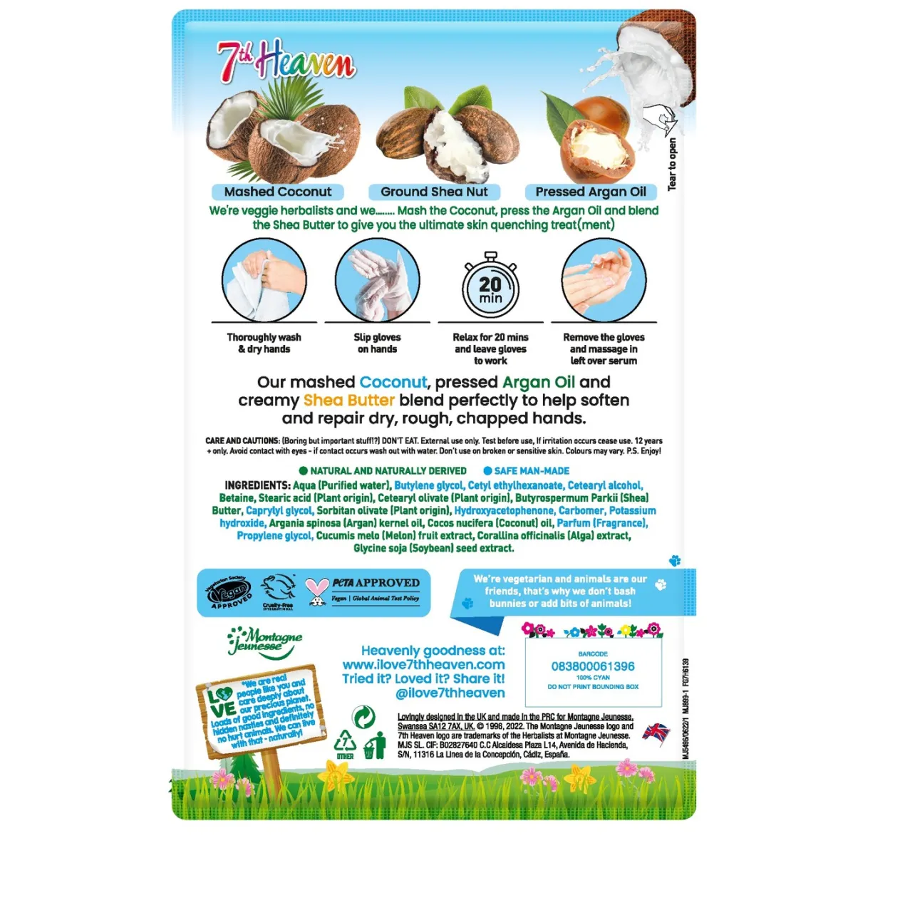 Coconut Hand Mask Mascarilla de Manos Hidratante con Coco