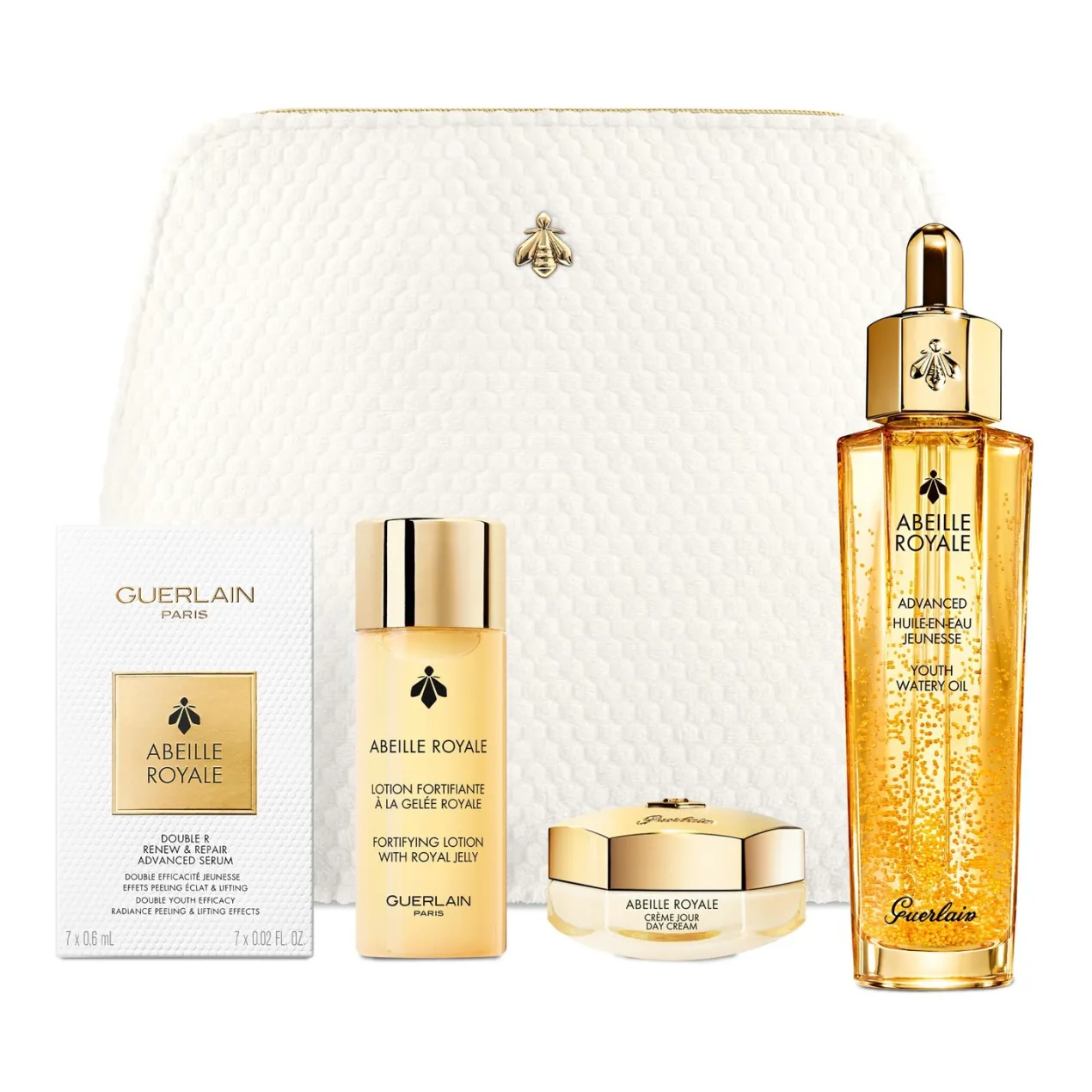 Cofre del Programa Antiedad: Crema, Loción, Aceite y Sérum
