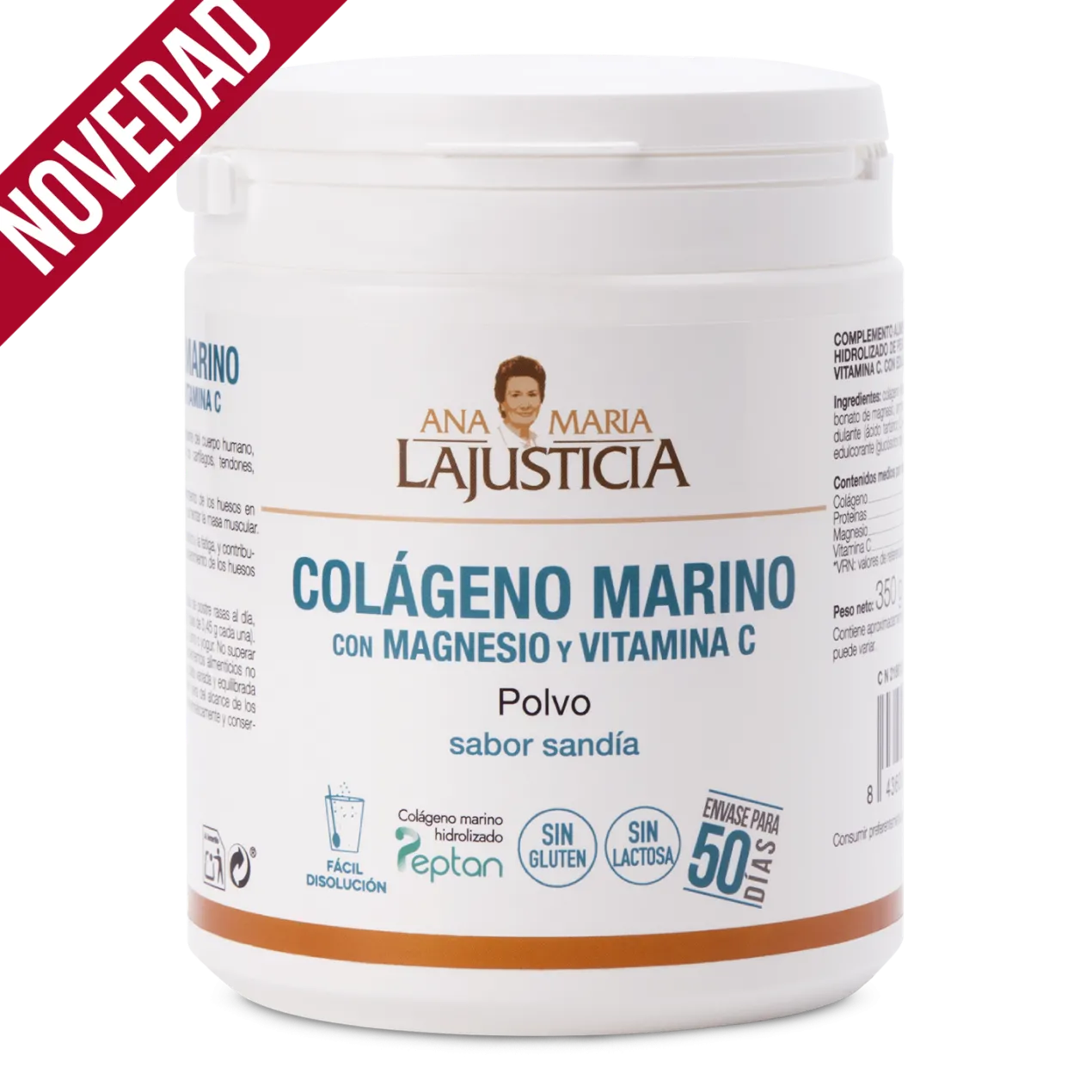 Colágeno Marino con Magnesio y Vitamina C Sabor Sandía
