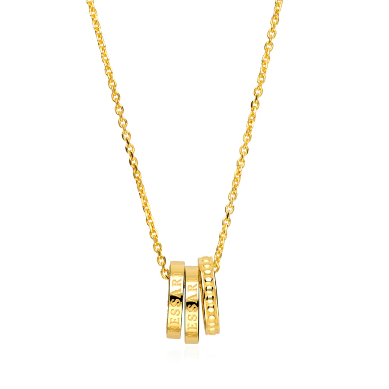 Collar Daeris Plata de Ley / Recubrimiento oro 18K