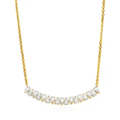 Collar Dhan Plata de Ley / Recubrimiento oro 18K
