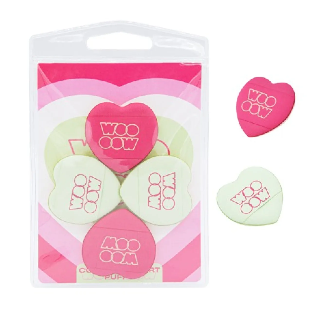 Colourful Heart Puffs Esponjas de Maquillaje