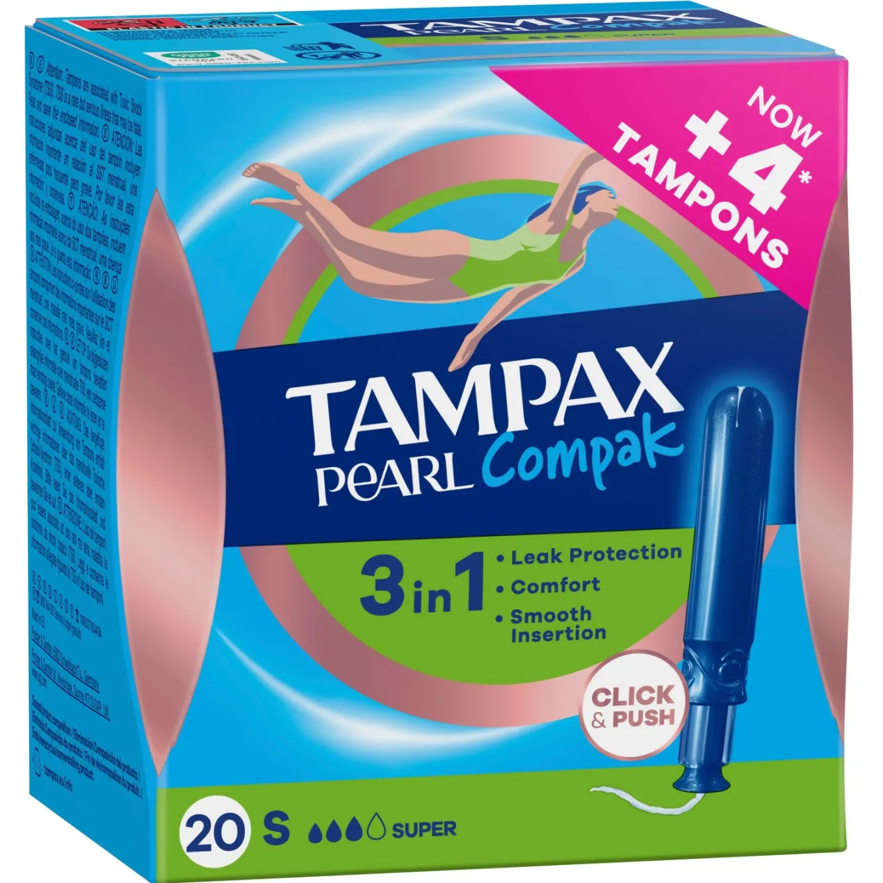 Compak Pearl Súper Tampones