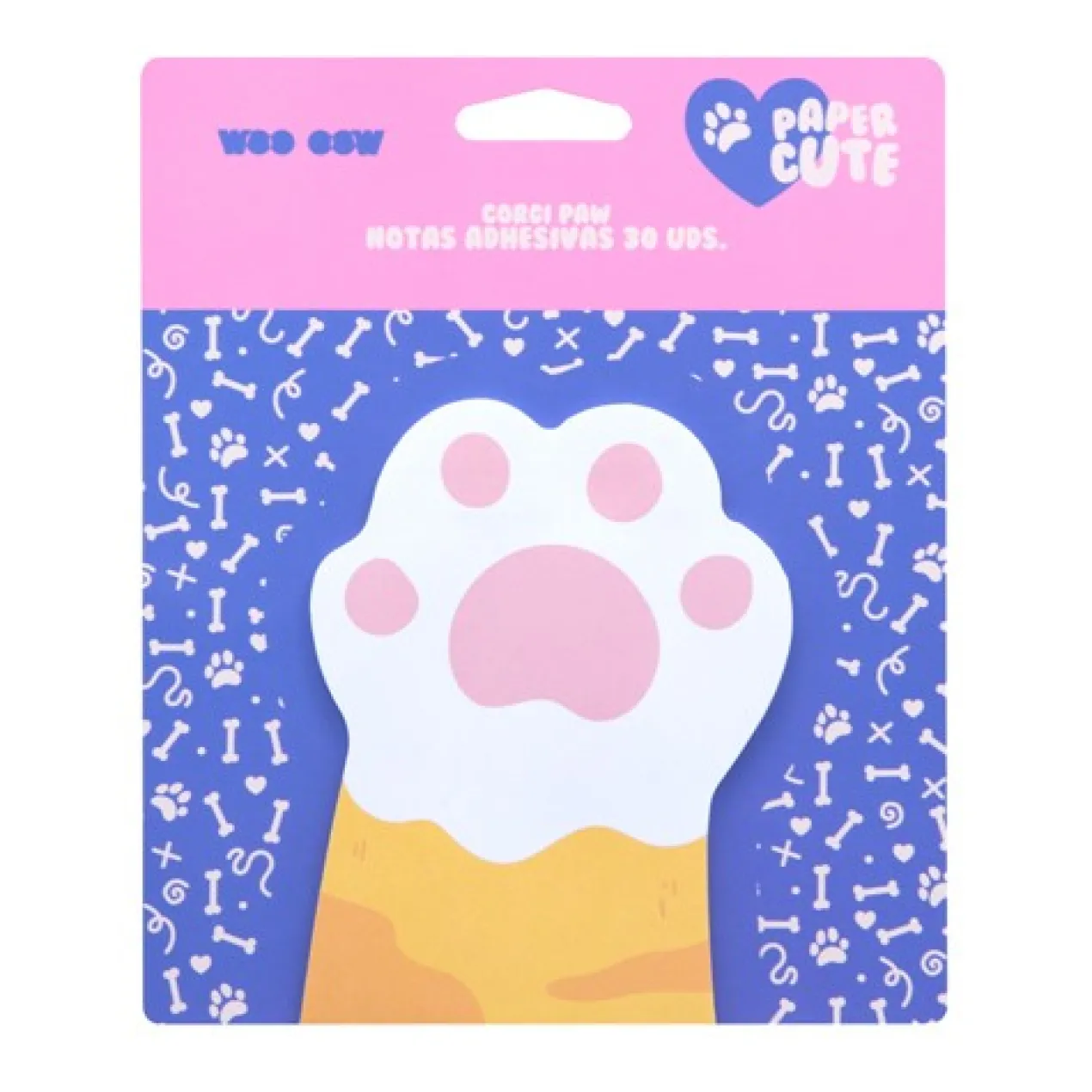 Corgi Paw Notas Adhesivas 30 uds