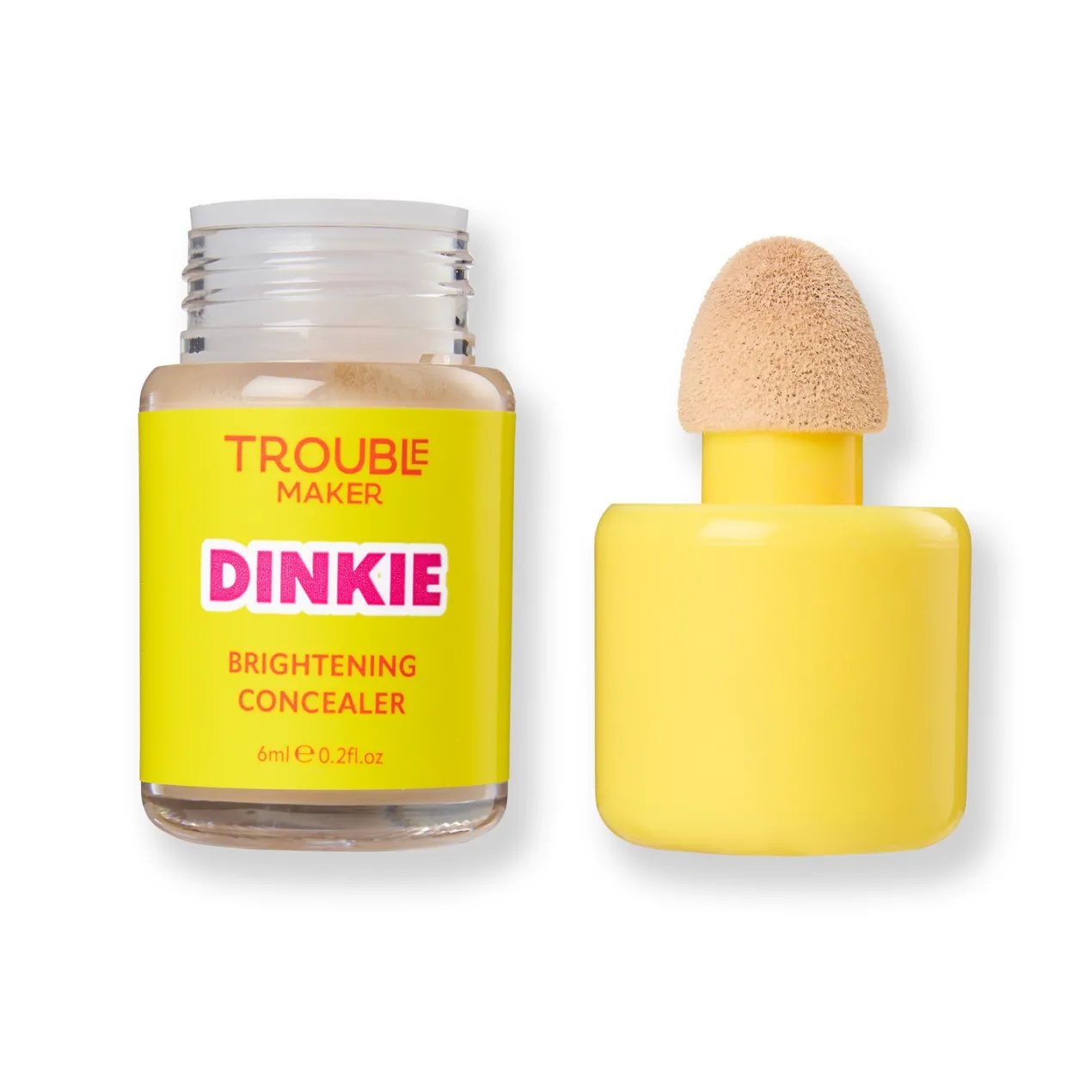 Corrector Cremoso Iluminador Dinkie Brightening Caffeine Concealer