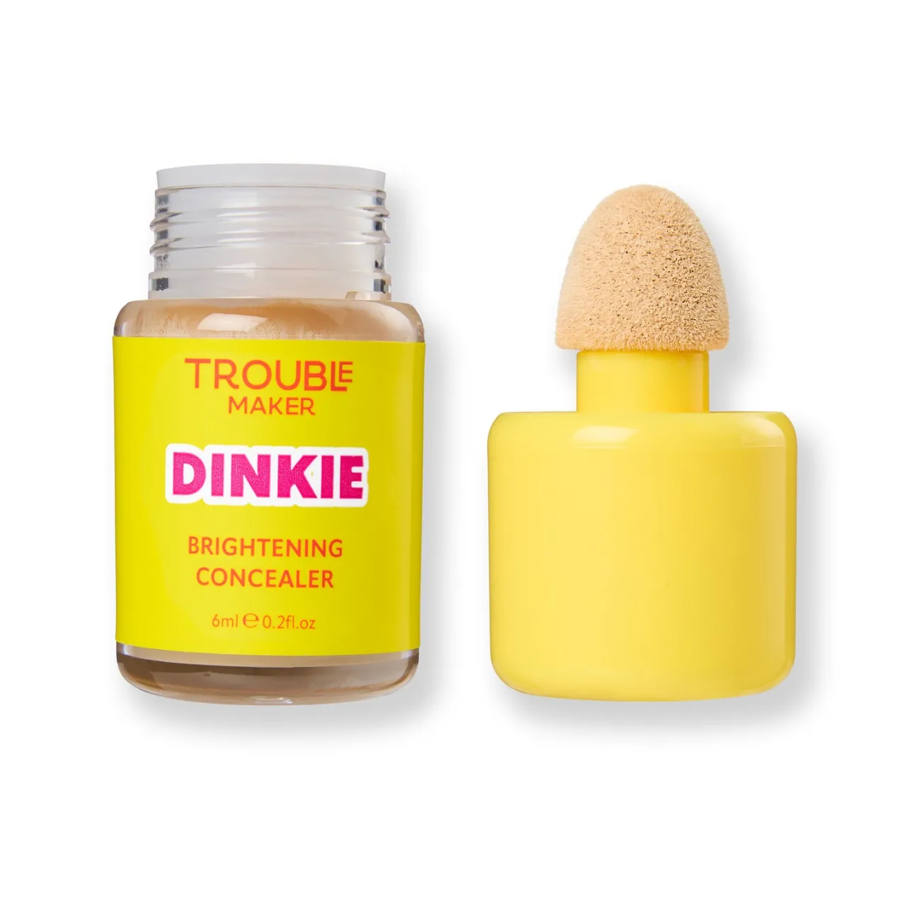 Corrector Cremoso Iluminador Dinkie Brightening Caffeine Concealer