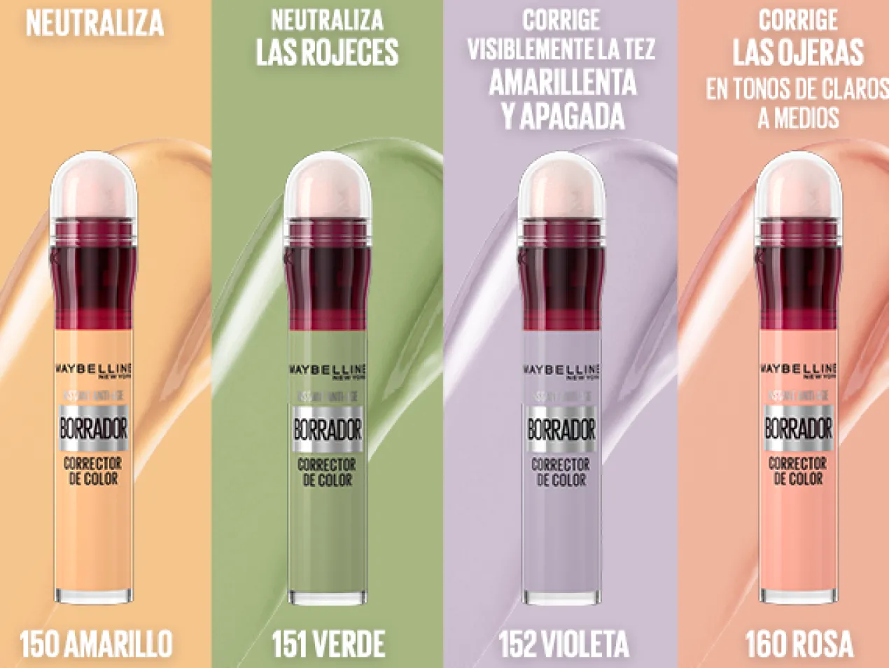 Corrector de Ojeras Borrador de Imperfecciones con Hidratación 12H y Acabado Natural