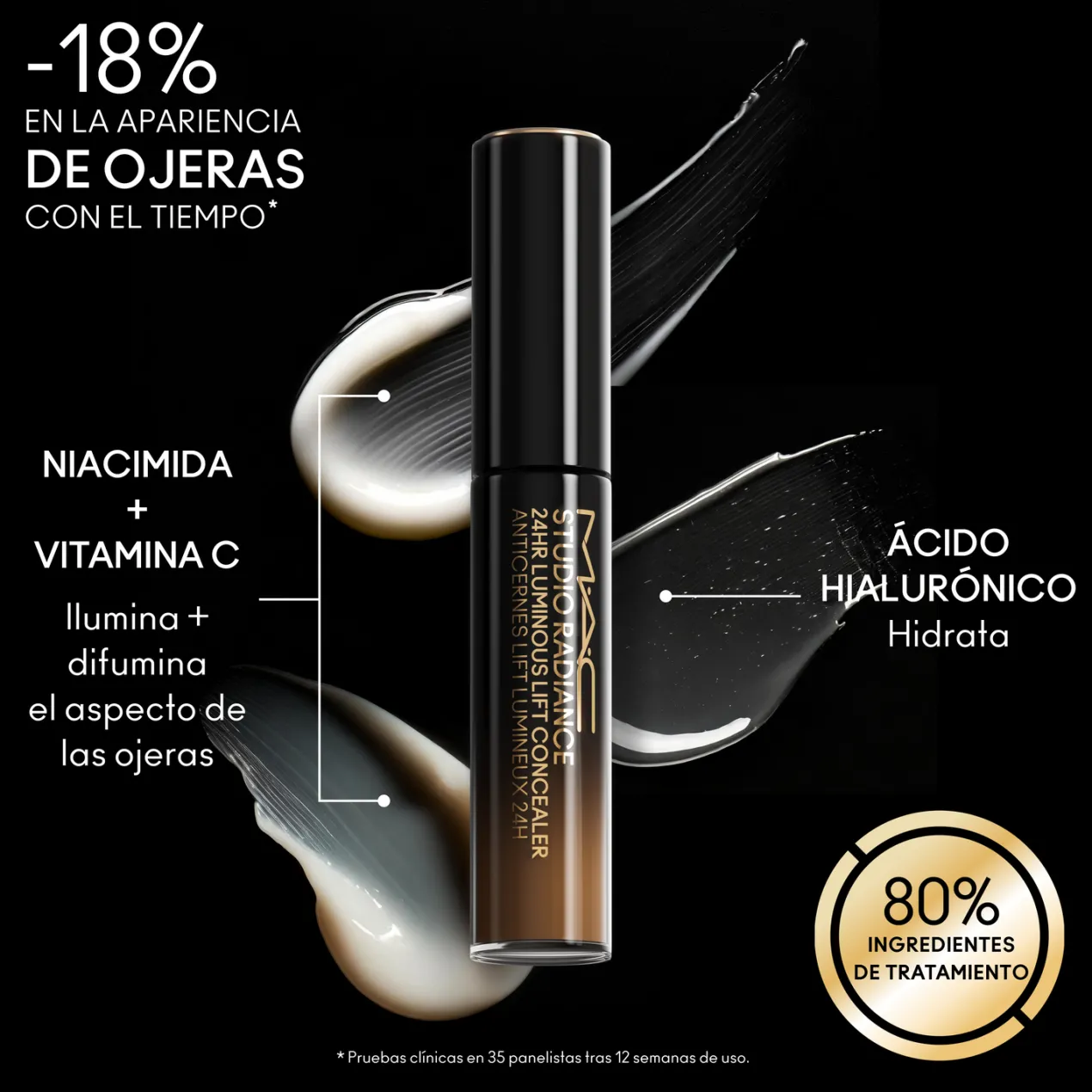 Corrector Studio Radiance 24HR Luminous Lift Concealer