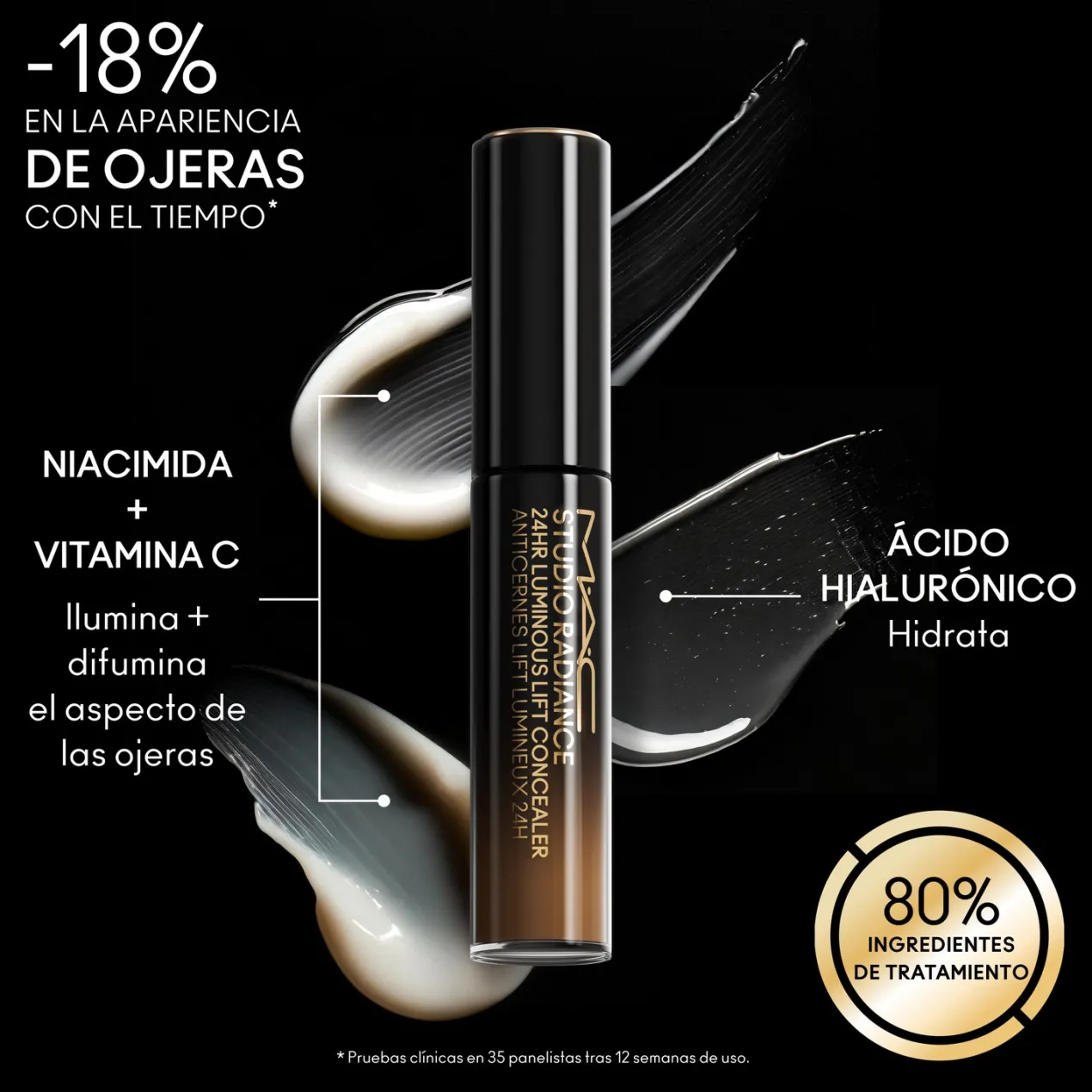 Corrector Studio Radiance 24HR Luminous Lift Concealer