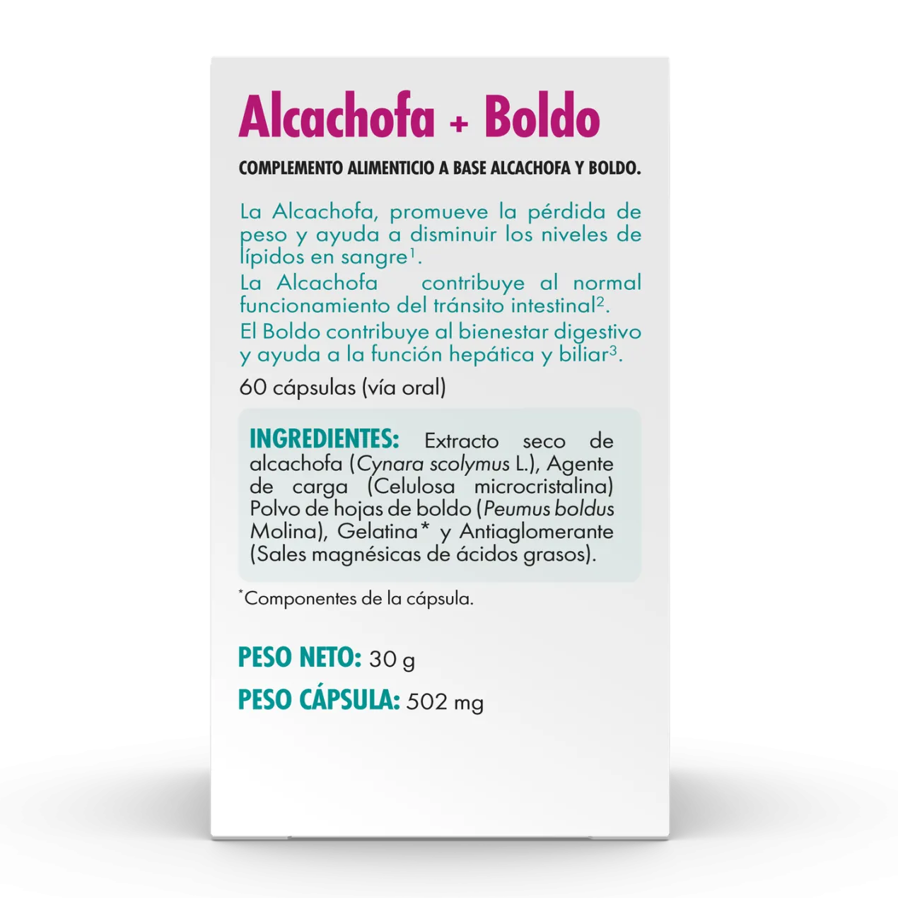 Cápsulas Alcachofa+ Boldo