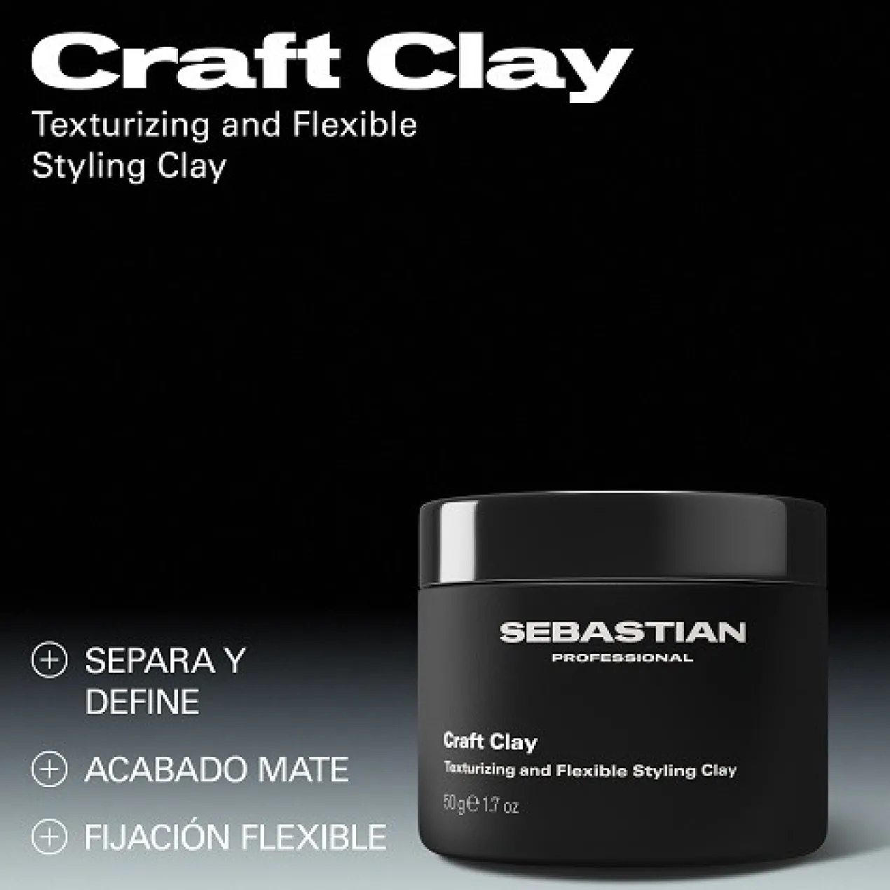Craft Clay Arcilla Mate Texturizador y Definidor de Peinado