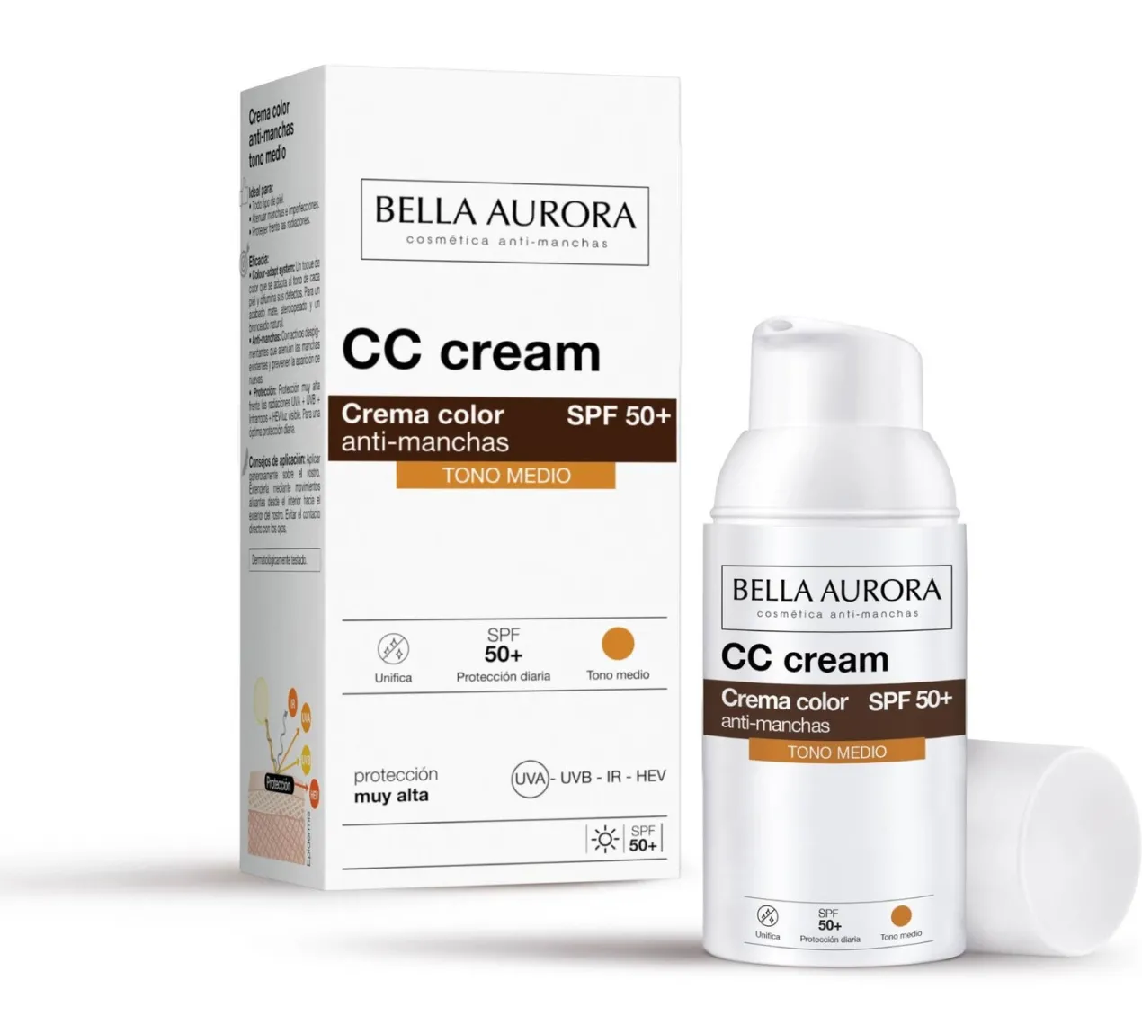 Crema Color Anti-Manchas SPF 50+