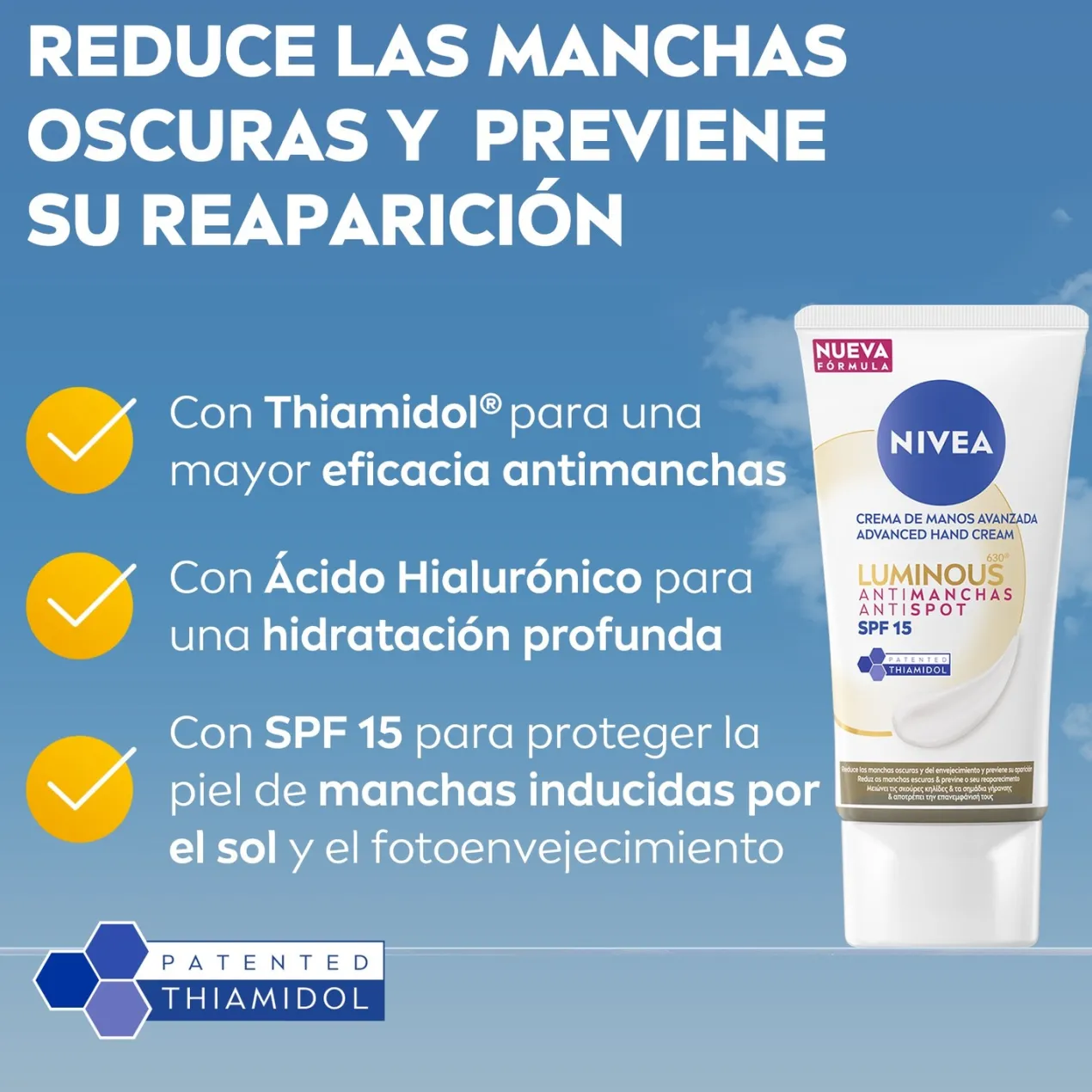 Crema De Manos Avanzada Antimanchas Luminous 360 SPF15