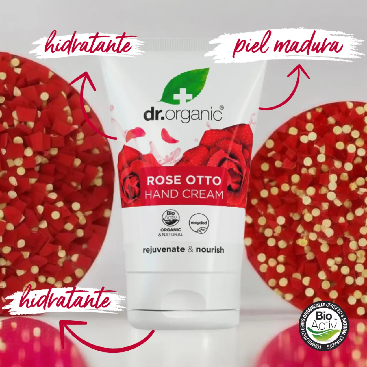 Crema de Manos y Uñas de Rosa Damascena