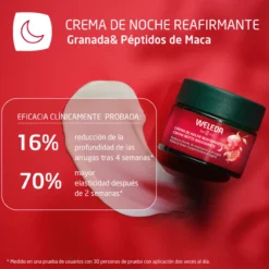Crema de Noche Reafirmante de Granada y Peptidos de Maca