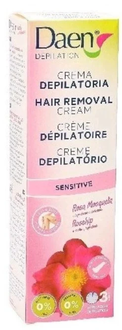 Crema Depilatoria Corporal Sensitive Rosa Mosqueta