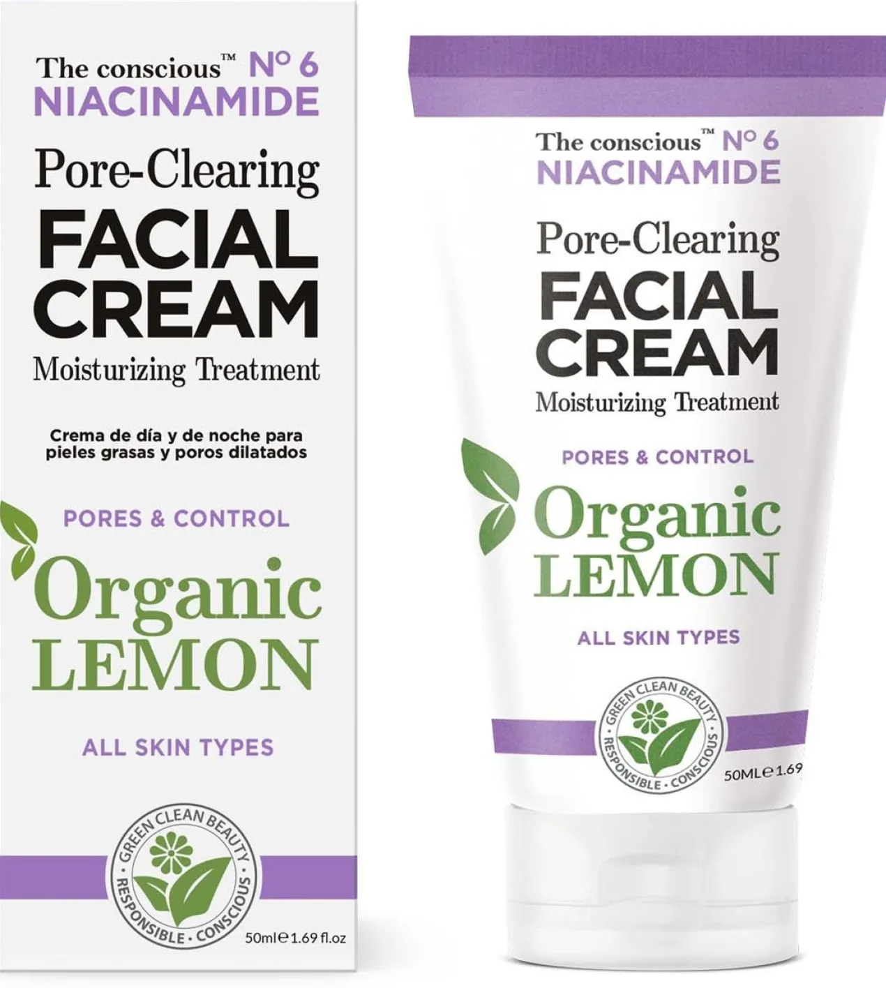 Crema Facial Control de Poros con Niacinamide
