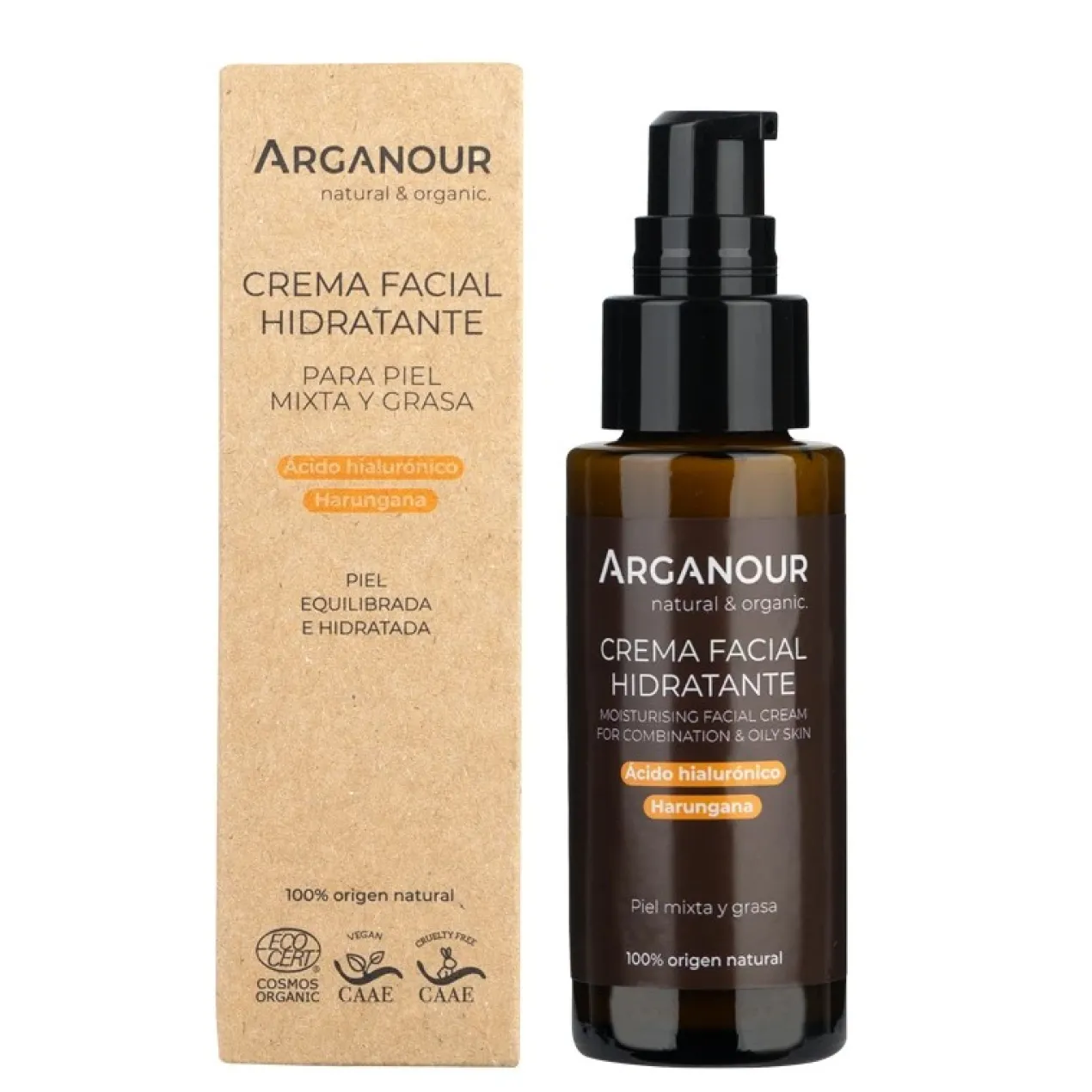 Crema Facial Hidratante para piel mixta y grasa