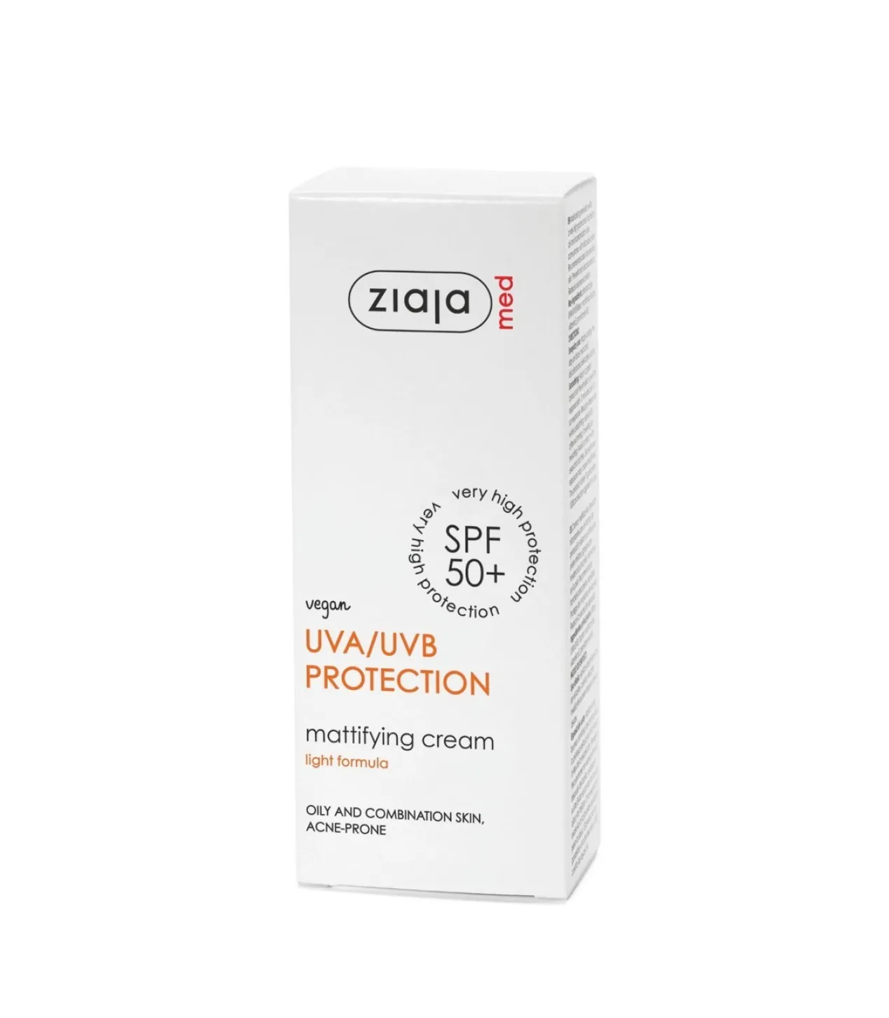 Crema Facial Protectora Matificante SPF50+