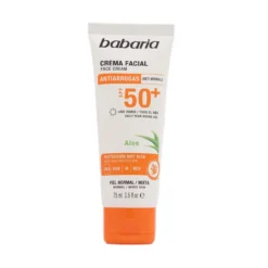 Crema Facial Solar con Aloe Vera SPF 50+