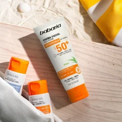 Crema Facial Solar con Aloe Vera SPF 50+