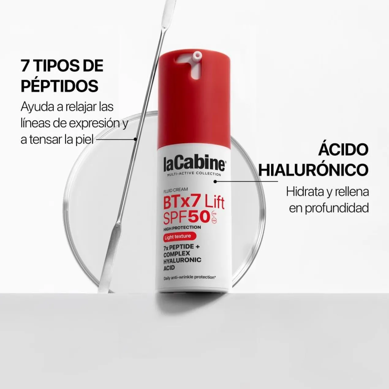 Crema Fluida Facial Solar BTx7 SPF50
