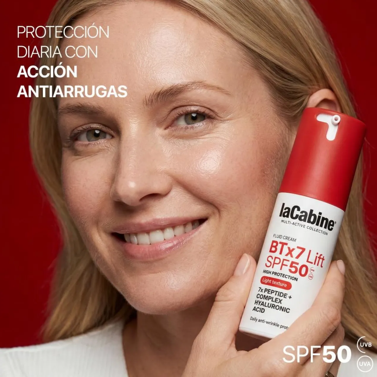 Crema Fluida Facial Solar BTx7 SPF50