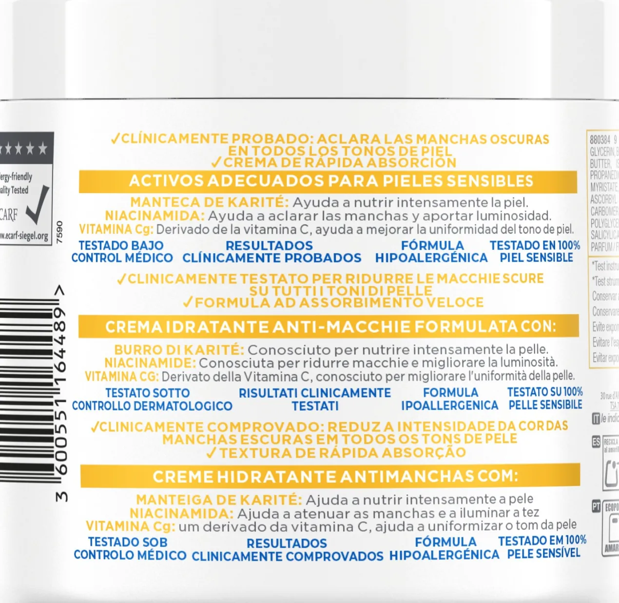 Crema Hidratante Antimanchas Niacidamide Bright
