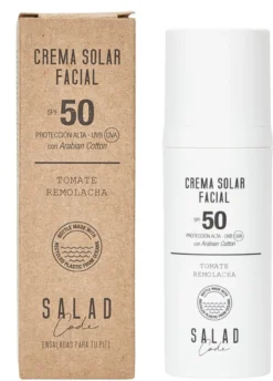 Crema Solar Facial Tomate y Remolacha SPF50