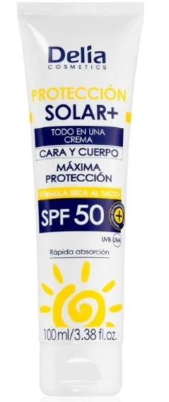 Crema Solar Sun Protect Face Body SPF50